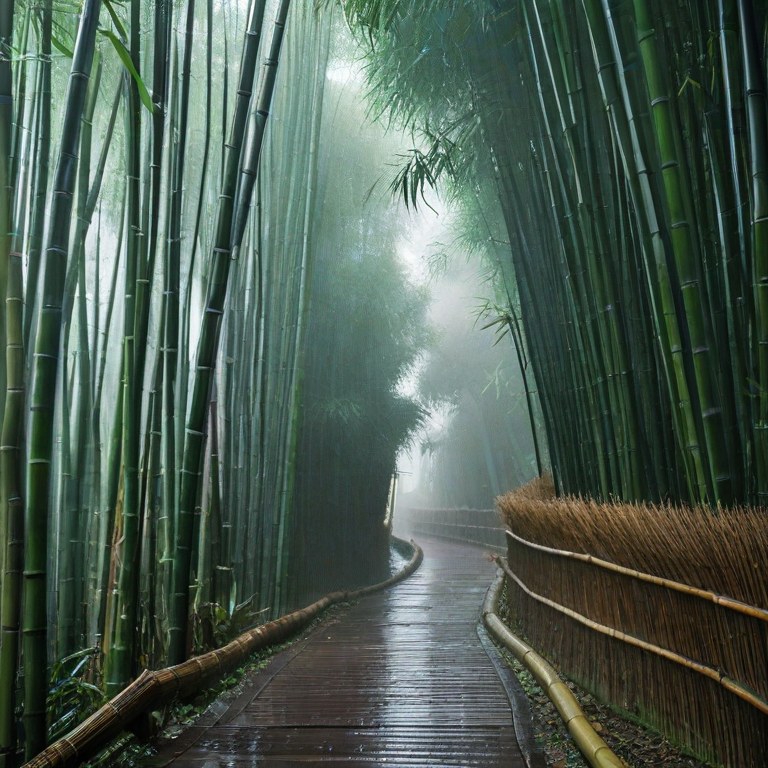 ComfyUI · 雨后竹林小径 示例图