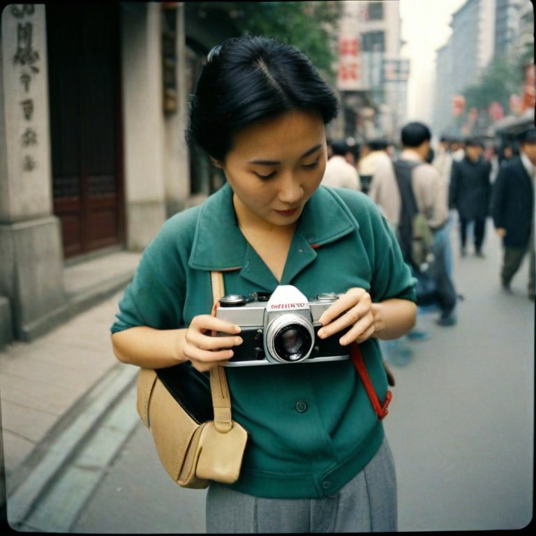 ComfyUI · 老上海街拍胶片 示例图
