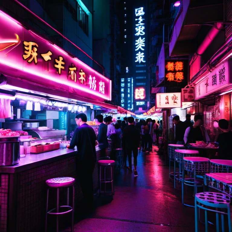 ComfyUI · 港风夜市小吃摊 示例图
