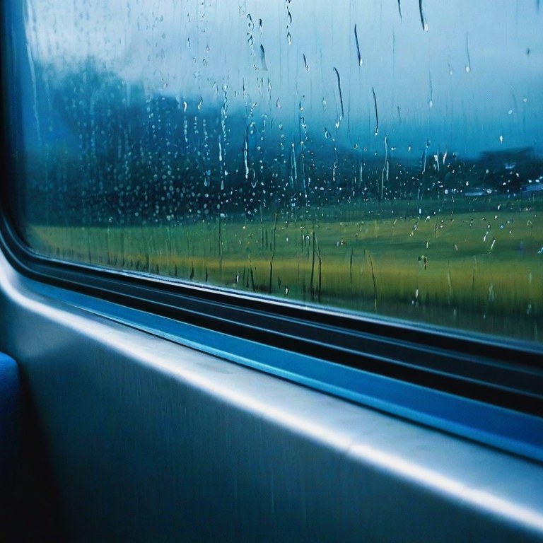 Flux · 火车窗雨景电影帧 示例图