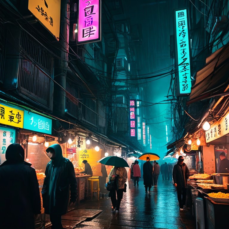 下层市集霓虹巷 示例图